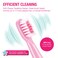 Vekkia Sonic Kids Electric Toothbrush Replacement Heads  7X More Plaque Removal EndRounded 3D Curved Soft Bristles Comfortable  Efficient Clean Teeth Perfect for Kid Small Mouth Pink 4 Pack