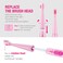 Vekkia Sonic Kids Electric Toothbrush Replacement Heads  7X More Plaque Removal EndRounded 3D Curved Soft Bristles Comfortable  Efficient Clean Teeth Perfect for Kid Small Mouth Pink 4 Pack