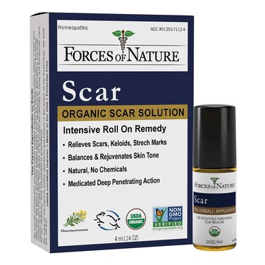 Forces of NatureMedicine Scar Control Rollerball Organic 014 Fl Oz