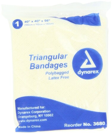 Dynarex 3680 Triangular Bandage 7 x 4 x 425 Pack of 12