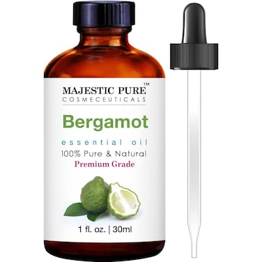 MAJESTIC PURE Bergamot Essential Oil  100 Pure and Natural Bergamot Oil  Premium Grade Essential Oils for Hair Care Home Diffusers Skin Aromatherapy Massage and Humidifiers  1 Fl Oz