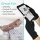 Vive Rheumatoid Arthritis Gloves  Men and Women Fingerless Compression Wrap for Hand Pain and Osteoarthritis  Black Hand Wrap for Arthritic Joint Symptom Relief  Open Finger Fit XSmall