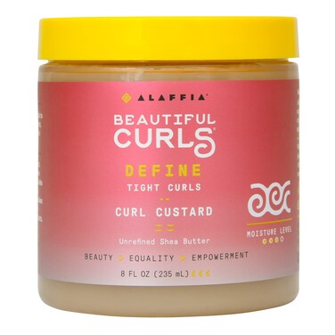 Alaffia Hair Care Beautiful Curls Curl Custard for Tight Curls Nourishing Shea Butter to Hydrate  Define 8 Oz