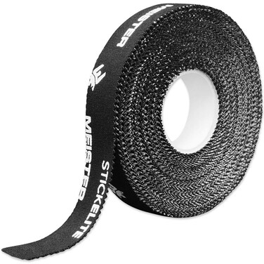 Meister StickElite Professional Porous Athletic Tape for Fingers  Toes  15yd x 12  Black  4 Rolls