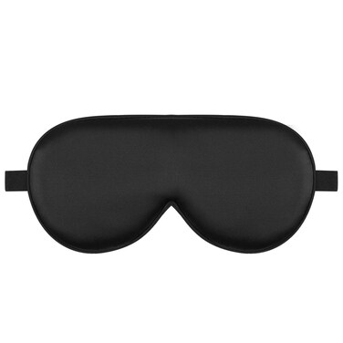 Alaska Bear Sleep Mask Silk Eye Cover with Contoured Padding for PressureFree Comfort Washable Sleeping Eyeshade Black