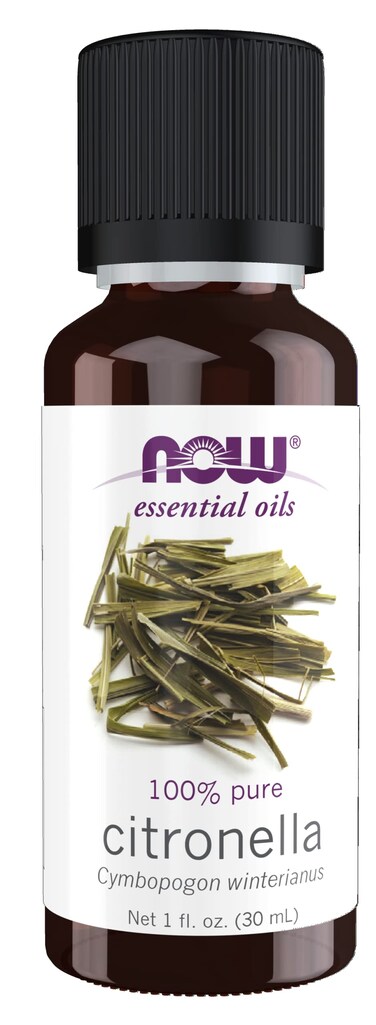 NOW Essential Oils Citronella Oil Freshening Aromatherapy Scent Steam Distilled 100 Pure Vegan Child Resistant Cap 1Ounce