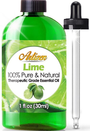 Artizen Lime Essential Oil 100 Pure  Natural  Undiluted Therapeutic Grade  Huge 1oz Bottle  Perfect for Aromatherapy Relaxation Skin Therapy  More