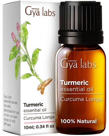 Gya Labs Turmeric Essential Oil for Skin  100 Natural Turmeric Oil Essential Oil Diffuser  Aromatherapy Oil Turmeric Oil for Body Hair Massage  Spicy Warm  Earthy Scent for Candles 034 Fl Oz