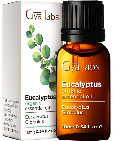 Gya LabsOrganic Eucalyptus Essential Oil for Diffuser  Eucalyptus Oil Essential Oil  Eucalyptus Essential Oil Organic for Skin Humidifier  Hair  100 Pure 034 fl oz