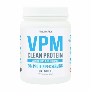 Natures Plus VPM Protein Unflavored  116 lbs  with Quinoa Pea  Coconut Protein  Organic Vegan Soy  Gluten Free  15 Servings