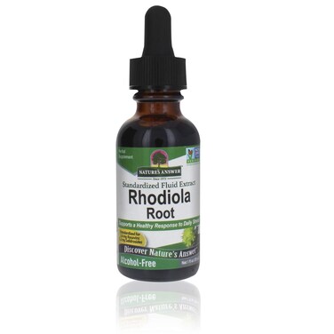 Natures AnswerRhodiola Root  Super Concentrated Herbal Supplement  Helps Aid  Reduce Stress  AlcoholFree GlutenFree and Kosher Certified 1oz