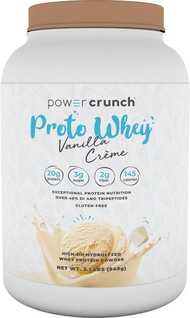 Power CrunchProto Whey Vanilla Crme Protein Powder 20g Protein 26 Servings 1 Container of 21 LBS 949 g