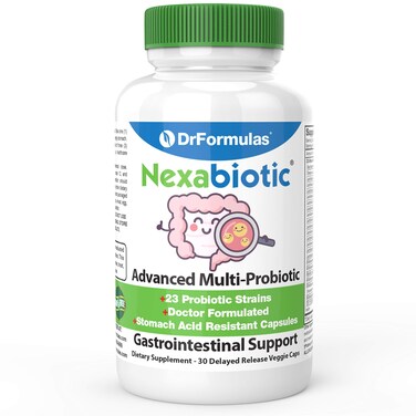 DrFormulas Nexabiotic 23 Multi Probiotic for Women and Men  Dr formulated with Lactobacillus Acidophilus Bifidobacterium Infantis Saccharomyces Boulardii 1725 Billion CFUs