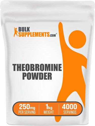 BULKSUPPLEMENTSCOM Theobromine Powder  Theobromine Supplement Nootropic Supplement  Brain  Energy Support Gluten Free  250mg per Servings 4000 Servings 1kg 22 lbs