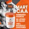 Genius BCAA Energy Powder Orange  Nootropic Amino Acids  Muscle Recovery  Natural Vegan BCAAs Workout Supplement for Women  Men Pre Intra  Post Workout  No Artificial Sweeteners