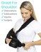 Vive Shoulder Abduction Sling  Immobilizer for Injury Support  Pain Relief Arm Pillow for Rotator Cuff Sublexion Surgery Dislocated Broken Arm  Brace Includes Pocket Strap Stress Ball Wedge