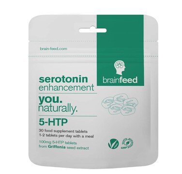Serotonin Supplements 30  1aDay Serotonin Mood Support  5HTP 100mg Per Tablet from Griffonia Seed Extract  Natural Serotonin Booster  1 Month Supply