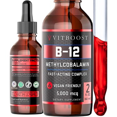 Vegan Liquid B12 Drops  60 x 5000 mcg Extra Strength Raspberry Flavored Vitamin B12 Liquid Methylcobalamin sublingual Supplement  Designed to Maximize Absorption  Energy  Gluten Free