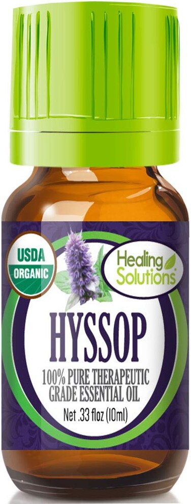 Healing Solutions Oils 033 oz Hyssop Essential Oil Organic Pure Undiluted Hyssop Oil for Hair Diffuser 10ml Organic Hyssop Oil Hyssop Essential Oil for Skin Therapeutic Grade Essential Oil