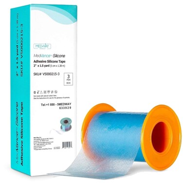MedVance Silicone Tape 2 Wide Soft with Perforation and Cuttable 3 Pack 15 Yards