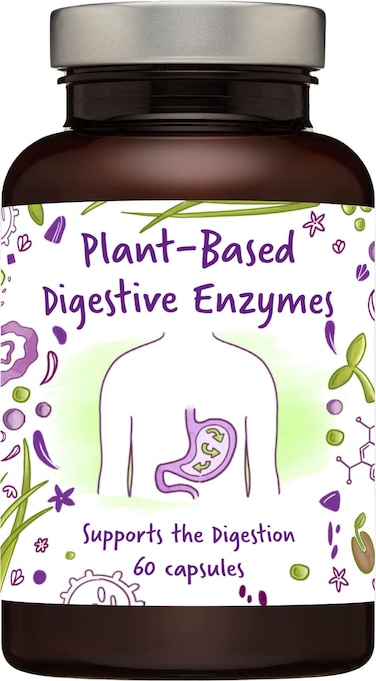Kala HealthPlantBased Digestive Enzymes Plant Based highActivity enzymes from Fermentation  Stable enzymes That Resist Stomach Acid for Optimal Intake  optimizes The Breakdown of Food 60