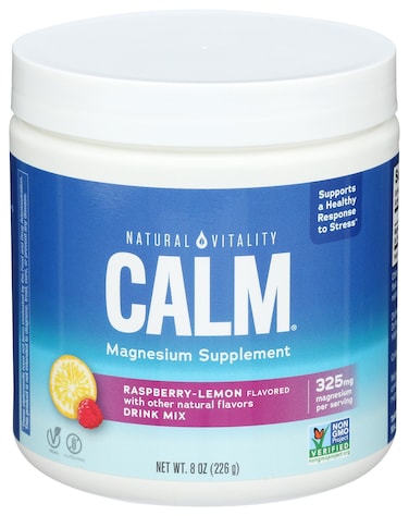 Natural VitalityRaspberry Lemon Calm Magnesium Drink Mix 8 OZ