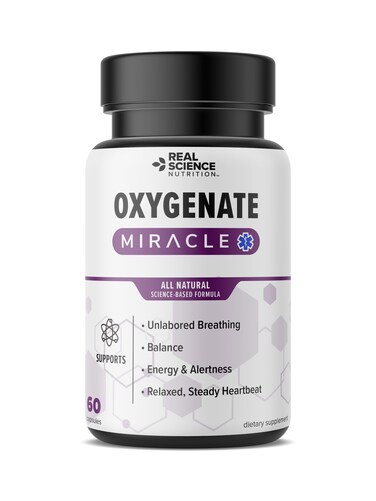 offers Oxygenate Miracle  Formulated for Lung Support Helps Relieve Symptoms of Low Oxygen such as Shortness of Breath Rapid Heart Rate Snoring Wheezing and Others