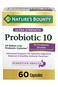 Probiotics by Natures Bounty Ultra Strength Probiotic 10 Immune Health  Digestive Balance 60 Capsules