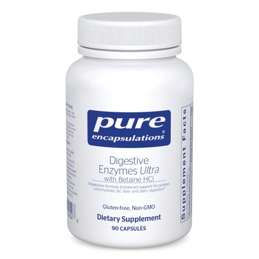 Pure EncapsulationsDigestive Enzymes Ultra with Betaine HCl  Vegetarian Digestive Enzyme Supplement to Support Protein Carb Fiber and Dairy Digestion  90 Capsules