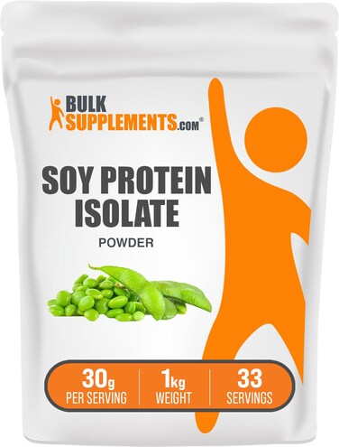 BulkSupplementscom Soy Protein Isolate Powder  Vegan Protein Powder Soy Protein Powder  Unflavored Protein Powder Gluten Free 30g per Serving 1kg 22 lbs Pack of 1