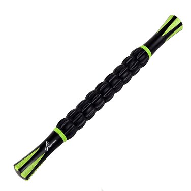 Sportneer Muscle Roller Stick  Massage Stick for Athletes  Reducing Soreness and Muscle Strain Soothing Legs Cramps  Physical Therapy  Body Recovery  Black Green