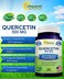 aSquared Nutrition Quercetin 500mg Supplement  200 Capsules  Quercetin Dihydrate to Support Cardiovascular Health  Max Strength Powder Complex Pills to Help Improve Immune Response