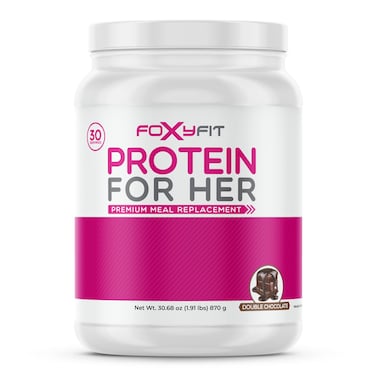 Protein for Her Double Chocolate Whey Protein Powder with CLA and Biotin for a Healthy Glow 191 lbs
