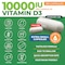 ForestLeaf Vitamin D3 10000IU  Bone Health and Immune Support  Small Easy to Swallow Capsules  NonGMO Gluten Free VIT D  VIT D3 Vitamin D Supplements for Women and Men 180 Count