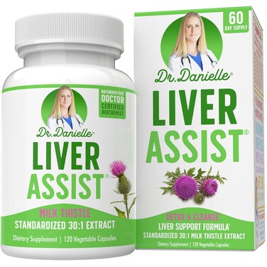 Best Liver Supplements with Milk Thistle  Organic Liver Cleanse Detox  Cleanse  Liver Support for Men and Women  Liver Detox Cleanse Repair  120 Capsules by Dr Danielle
