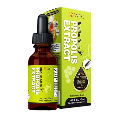 AFC Japan Brazilian Green Propolis Extract  Highest Artepilin C 28 or 28mgml  Flavonoids 17mgml Premium Quality for Immune Booster Tincture Concentrated Liquid