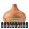 Ultimate Aromatherapy Diffuser  Essential Oil Set  Ultrasonic Top 10 Oils Modern with 4 Timer 7 Ambient Light Settings Therapeutic Grade Lavender