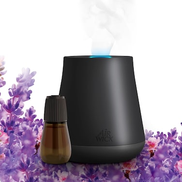 Air Wick Essential Mist Starter Kit Diffuser  1 Refill Lavender and Almond Blossom Air Freshener Essential Oils