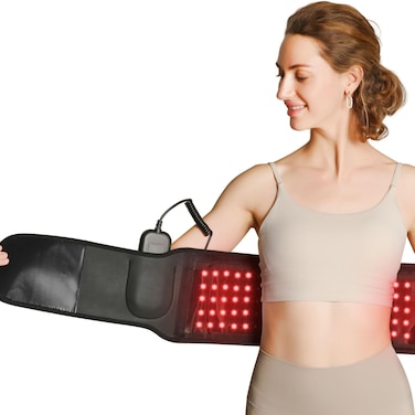 ALLJOY2024 Newest Cordless Red Light Therapy Belt Infrared Light Therapy for Body 660nm 850nm Near Infrared Light Therapy Device for Waist Muscle Soreness Decrease Inflammation Skin Care