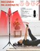 Red Light Therapy Lamp for Body Treatment with Adjustable Height Stand 660nm 850940nm  Alleviate Muscle Soreness 3head B
