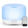 Aromatherapy Essential Oil Diffuser for Room 500ml Oil Diffuser Colorful Aroma Air Humidifier with Adjustable Cool Mist Mode Waterless Auto Off Ultrasonic Diffusers for Large Room Home OfficeWhite