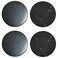 4 pcs Shungite Stickers Set Round 20 mm Polished and Unpolished 2 of each for Cell Phone Case Tablet Laptop Computer  Energy Shungite Stones Protection Plate with Carbon Fullerenes
