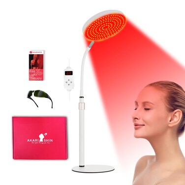 Red Light Therapy Lamp for Face Facial and Body Treatment with Adjustable Height Stand 120 LEDs 590nm 660nm 660nm940nm  Alleviate Muscle Soreness Skin Vitality