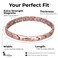 Smarter LifeStyle Elegant Titanium Magnetic Bracelet for Women  Adjustable Bracelet Length with Sizing Tool for Perfect Fit Womens Magnetic Bracelet Rose Gold