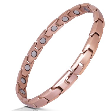 Smarter LifeStyle Elegant Titanium Magnetic Bracelet for Women  Adjustable Bracelet Length with Sizing Tool for Perfect Fit Womens Magnetic Bracelet Rose Gold