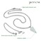 Pendulum Crystal Necklace Synthetic Crystal Pendulums for Divination Dowsing Quartz Pendulum Chakra Reiki Healing Jewelry for Women Men