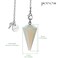 Pendulum Crystal Necklace Synthetic Crystal Pendulums for Divination Dowsing Quartz Pendulum Chakra Reiki Healing Jewelry for Women Men