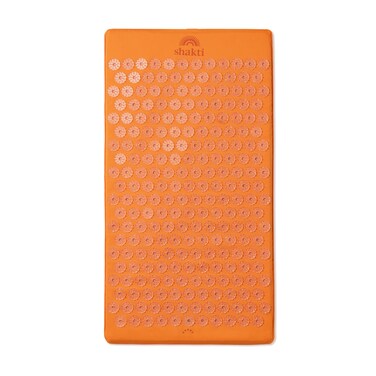 ShaktiMat Premium Acupressure Mat Original Intensity in Amber Massage Muscles Aid Sleep  Unlock Inner Tension  Similar to Acupuncture No Needles Required  FSAHSA Eligible
