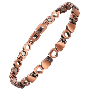 BioMag Copper Bracelets for Women Copper Magnetic Bracelets with 3500Gauss MagnetsAdjustable Link Bracelet Jewelry Gift