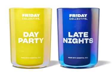 Friday Collective Late Nights and Day Party Candles Floral and Citrus Scents Made with Essential Oils 2 Pack 8 oz